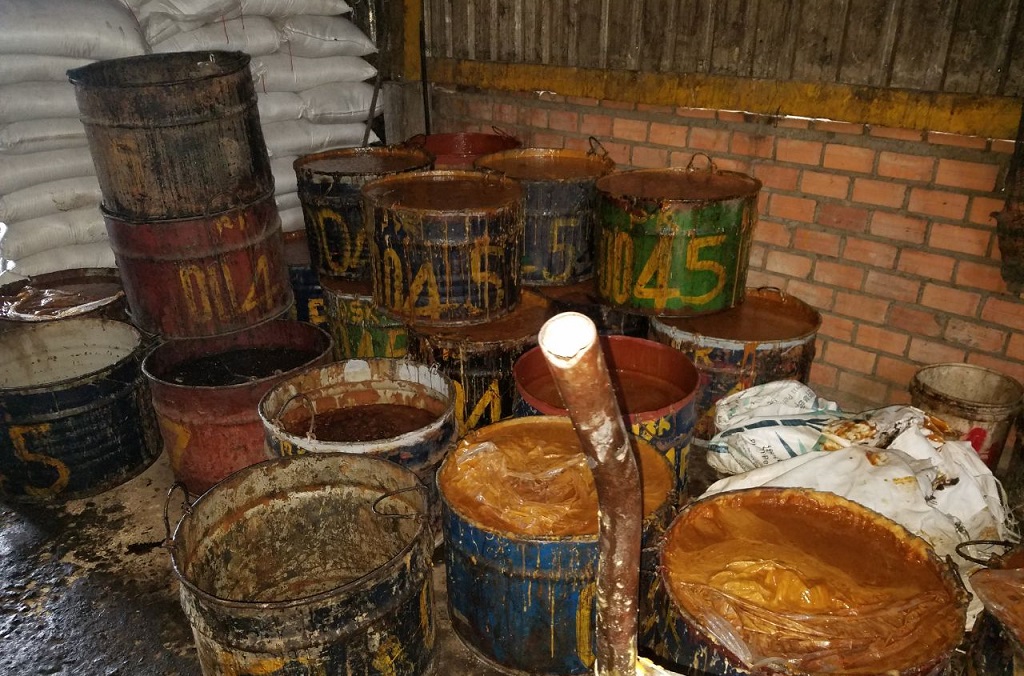 INTERPOL Operation Opson - Improperly stored palm sugar was among the more than USD 117 million worth of potentially dangerous fake food and drink seized during the operation.